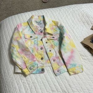 Tie dye Jean jacket old navy